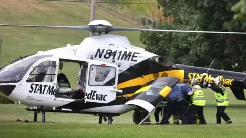 A group of law enforcement personnel injured by gunfire in Pennsylvania, with three in serious health status