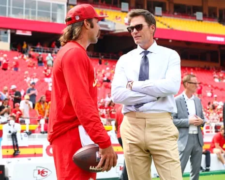 The NFL legend sparks online backlash following being spotted in Vegas coaching booth