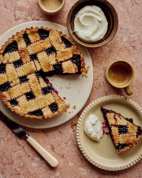 A Tempting Creation for Blackberry and Bay Crostata