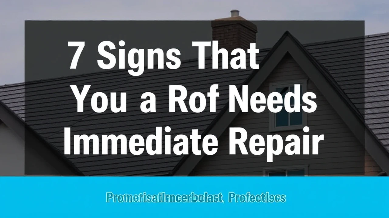 7 Signs That Your Roof Needs Immediate Repair